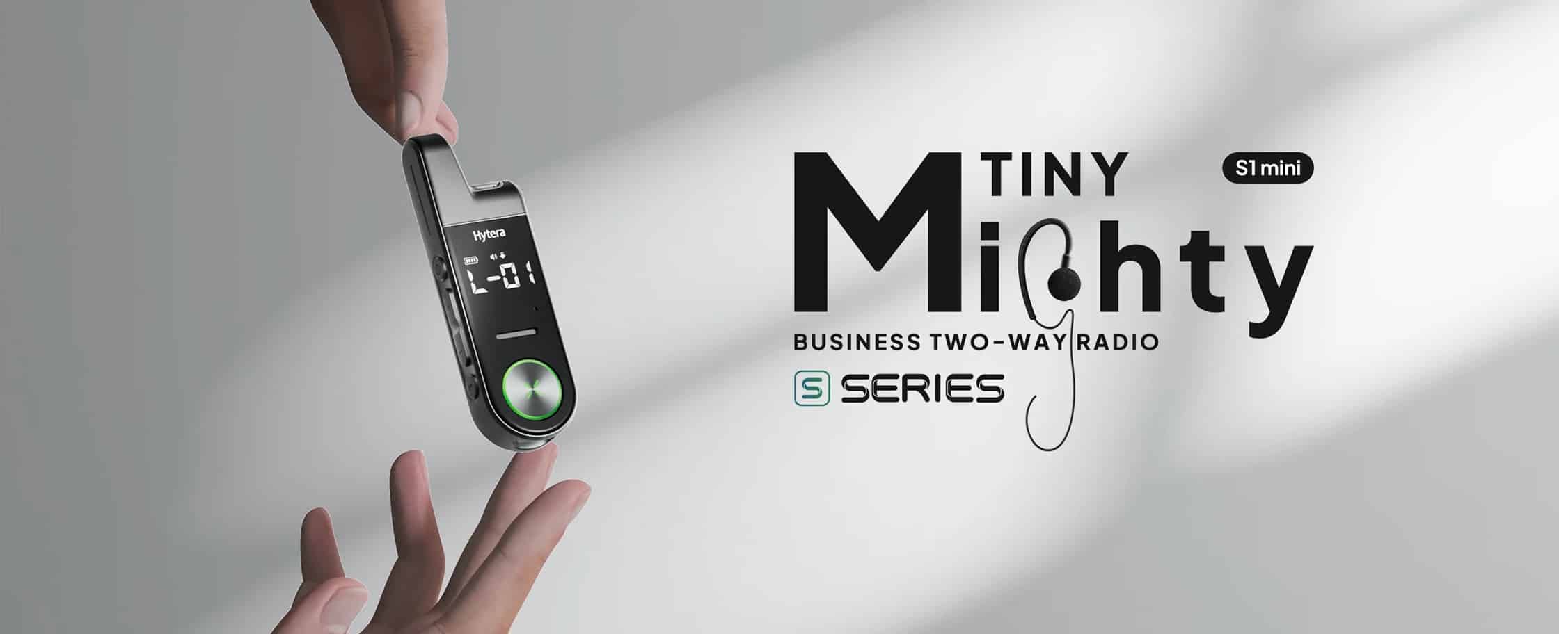 Hytera S1 MINI je malá vysílačka pro každodenní diskrétní komunikaci Vašeho týmu